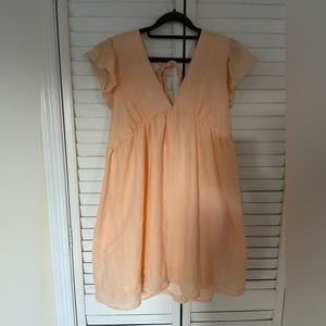 Altar’d State Orange Tie-Back Dress Size L